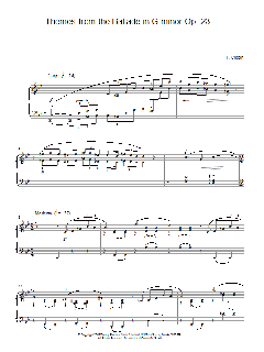 Themes From The Ballade In G Minor, Op. 23 von Frédéric Chopin (Download) 