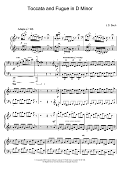 Toccata and Fugue in D Minor von Johann Sebastian Bach (Download) 