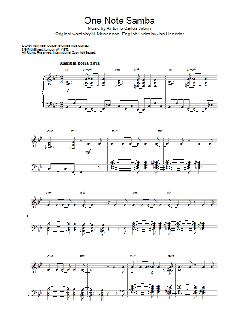 One Note Samba von Antonio Carlos Jobim (Download) 