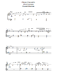 Piano Concerto in G minor von Edvard Grieg (Download) 