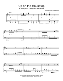 Up On The Housetop (in the style of Ludwig van Beethoven) von B.R. Hanby (Download) 