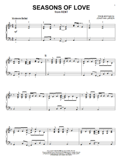 Seasons Of Love von Jonathan Larson (Download) 