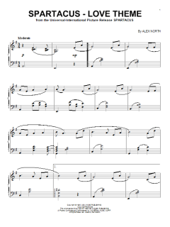 Spartacus - Love Theme von Alex North (Download) 