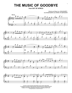 The Music Of Goodbye von John Barry (Download) 