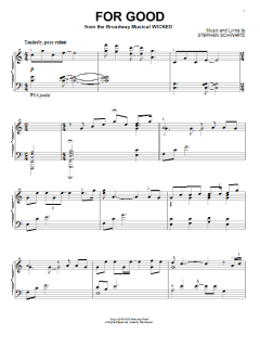 For Good von Stephen Schwartz (Download) 