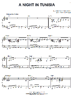 A Night In Tunisia von Dizzy Gillespie (Download) 