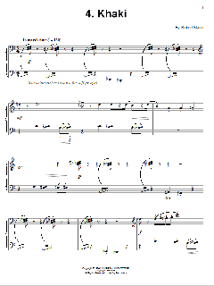 Khaki von Robert Starer (Download) 