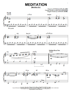 Meditation (Meditacao) [Jazz version] von Antonio Carlos Jobim (Download) 