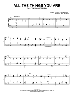 All The Things You Are von Jerome Kern (Download) 
