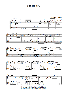 Sonata In G Major von Domenico Scarlatti (Download) 