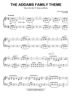 The Addams Family Theme von Vic Mizzy (Download) 