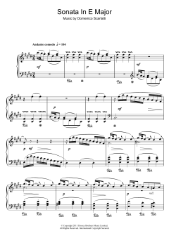 Sonata In E Major von Domenico Scarlatti (Download) 