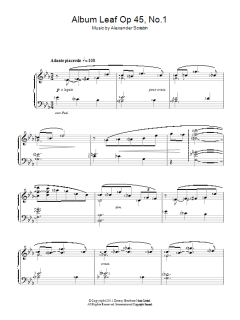 Album Leaf von Alexander Scriabin (Download) 