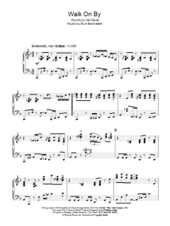 Walk On By von Burt Bacharach (Download) 