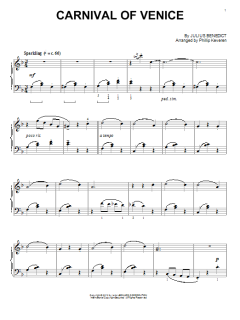 Carnival Of Venice von Julius Benedict (Download) 