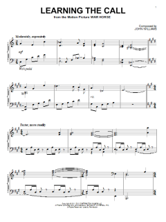 Learning The Call von John Williams (Download) 