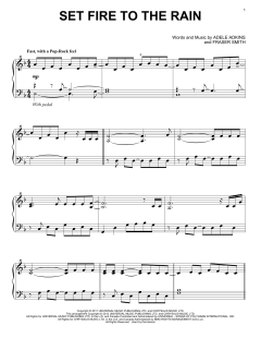 Set Fire To The Rain von Adele (Download) 