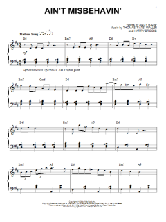 Ain't Misbehavin' von Thomas "Fats" Waller (Download) 