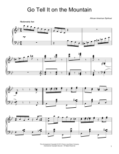 Go, Tell It On The Mountain [Ragtime version] von Jr., John W. Work (Download) 