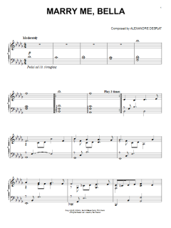 Marry Me, Bella von Alexandre Desplat (Download) 