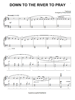 Down To The River To Pray von Traditional (Download) 