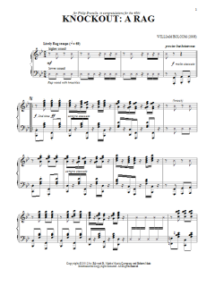 Knockout: A Rag von William Bolcom (Download) 