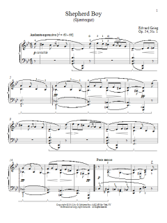 Shepherd Boy (Gjaertergut), Op. 54, No. 1 von Edvard Grieg (Download) 