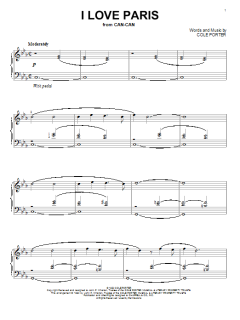 I Love Paris von Cole Porter (Download) 
