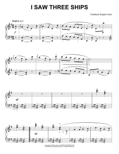 I Saw Three Ships von Traditional English Carol (Download) 