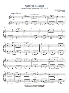 Gigue In C Major von Cécile Chaminade (Download) 