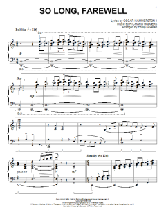 So Long, Farewell von Rodgers & Hammerstein (Download) 