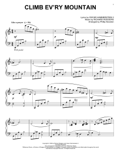 Climb Ev'ry Mountain von Rodgers & Hammerstein (Download) 