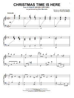 Christmas Time Is Here von Lee Mendelson (Download) 