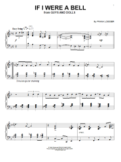 If I Were A Bell von Frank Loesser (Download) 