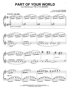 Part Of Your World von Howard Ashman (Download) 