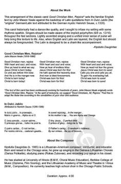 In Dulci Jubilo - Good Christian Men, Rejoice 