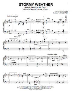 Stormy Weather (Keeps Rainin' All The Time) von Ted Koehler (Download) 