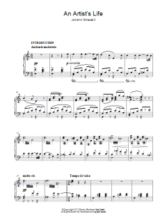 Artist's Life von Johann Strauss II (Download) 