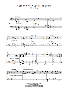 Cappricio On Russian Themes In A major von Mikhail Glinka (Download) 