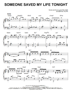 Someone Saved My Life Tonight [Jazz version] von Elton John (Download) 