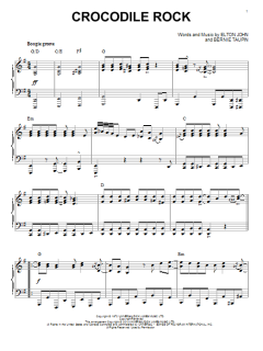Crocodile Rock [Jazz version] von Elton John (Download) 