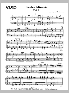 Minuets (12), Woo 7 von Ludwig van Beethoven (Download) 