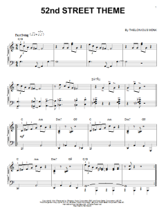 52nd Street Theme von Thelonious Monk (Download) 