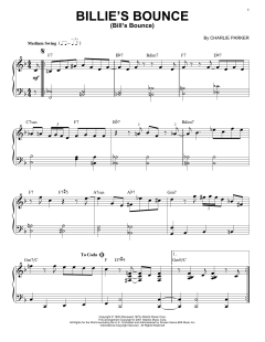 Billie's Bounce (Bill's Bounce) von Charlie Parker (Download) 