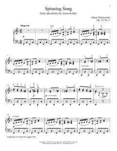 Spinning Song (ed. Richard Walters) von Albert Ellemreich (Download) 