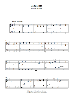 Locus Iste von Anton Bruckner (Download) 