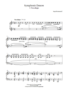Symphonic Dances - 1st Movement von Sergei Rachmaninov (Download) 