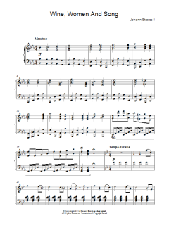 Wine, Women And Song von Johann Strauss II (Download) 
