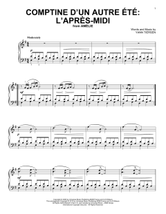 Comptine D'Un Autre Ete von Yann Tiersen (Download) 