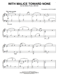With Malice Toward None von John Williams (Download) 